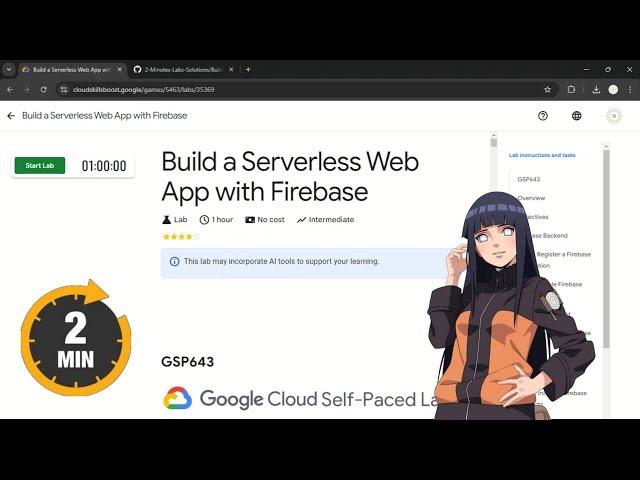 Build a Serverless Web App with Firebase | #qwiklabs | #GSP643