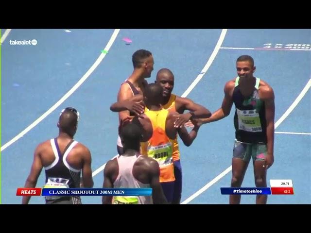 Letsile Tebogo records world best in 300m