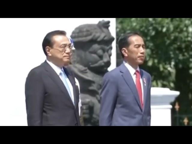 National Anthem of China and Indonesia | Premier Li Keqiang State Visit to Indonesia 2018