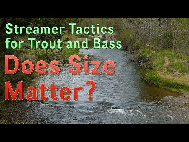 Streamer Tactics for Trout and Bass: Does Size Matter?