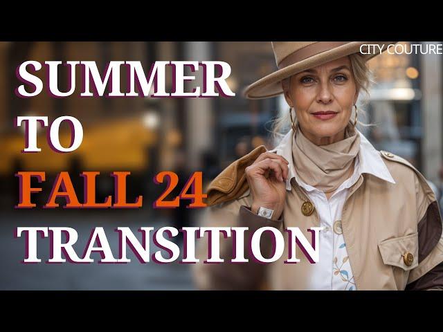 Seamlessly Shift Your Style: Easy Summer-to-Fall Wardrobe Tips! Women's Fashion Over 50