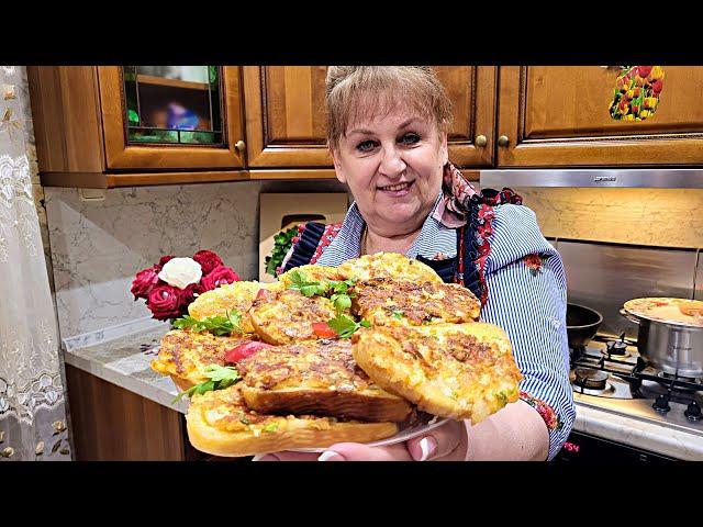 Горячие БУТЕРБРОДЫ к чаю! Завтрак на скорую руку. Просто и вкусно!