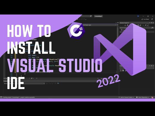 How to install VISUAL STUDIO 2022 and C# on Windows | Mazen Labs