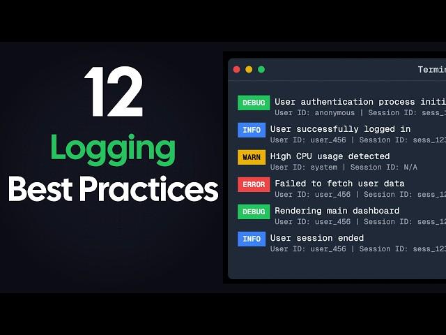 12 Logging BEST Practices in 12 minutes