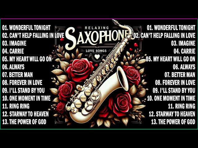 TOP LOVE SONGS RELAXING SAXOPHONE INSTRUMENTAL HITS 2024