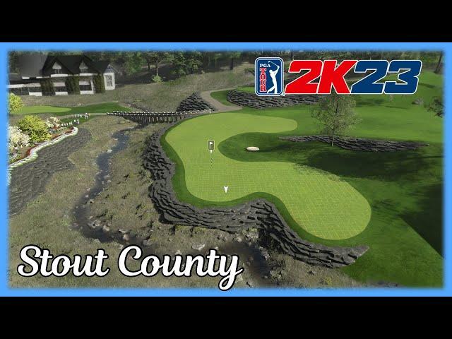 This course is criminally underrated - Stout County Golf Course - course showcase - pga 2k23