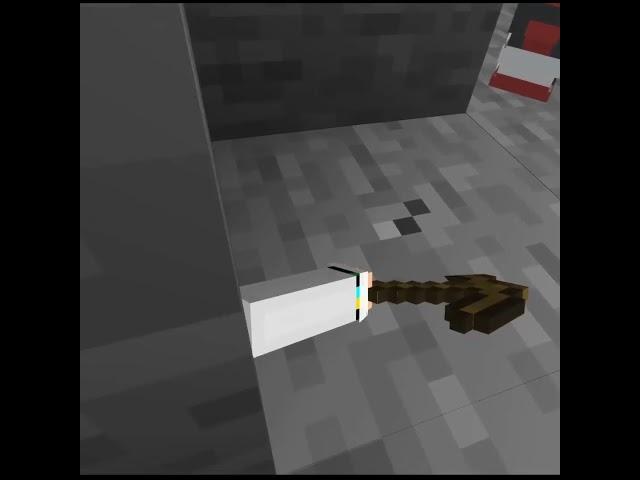 I dropped my hand... #shorts #minecraft #vr