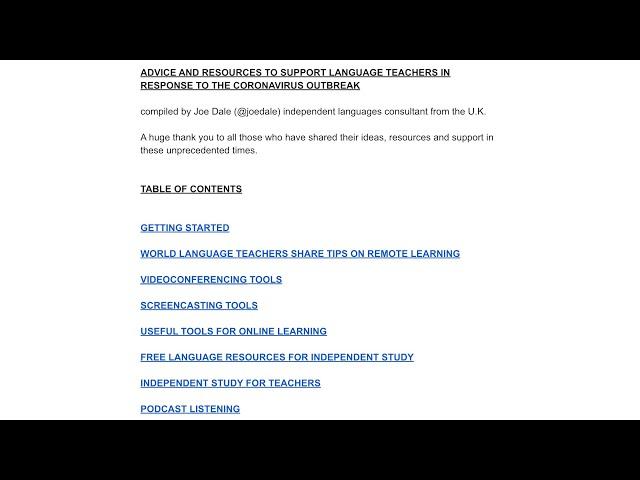Advice and resources to support language teachers in response to the Coronavirus outbreak