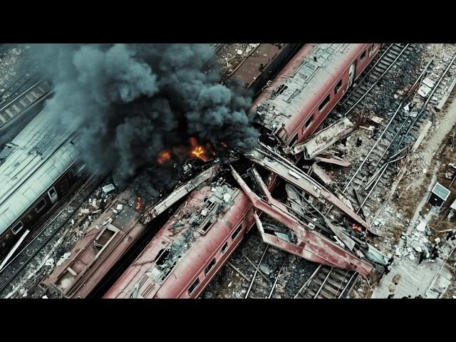 JUST NOW! A Train full of North Korean Mercenaries MELTED DOWN by Ukrainian Deadly Thermite Mixture!