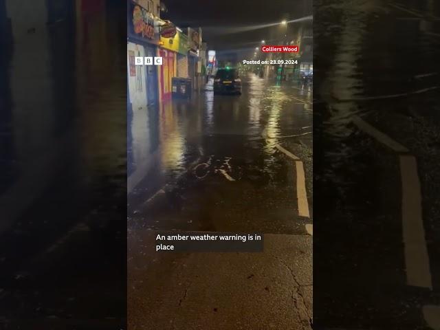 London hit by heavy rain and floods ️