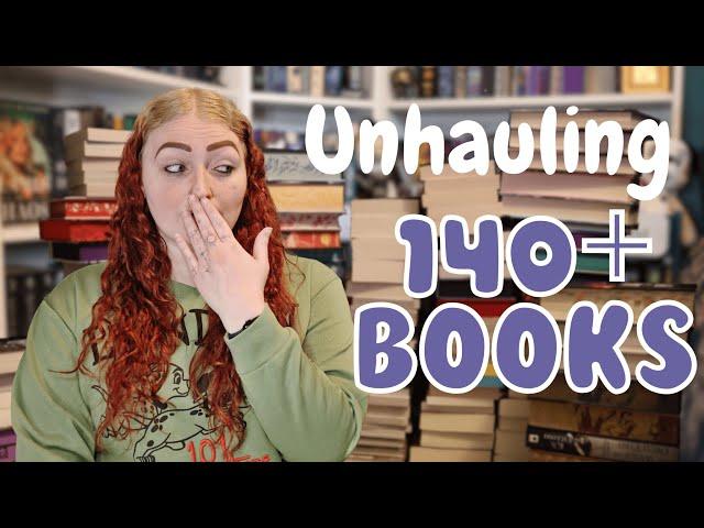 these books have got to go || HUGE unhaul 140+ books