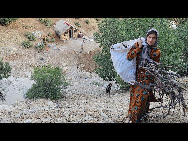 Iranian Nomads: A Hardworking Woman in a Mountain Shelter