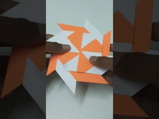 How to make a origami transforming ninja star (shuriken)