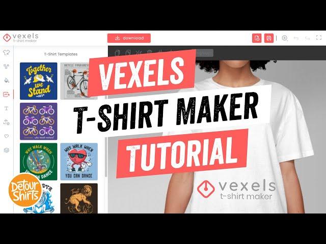 Learn How To Use the Vexels T-Shirt Maker | Step by Step Tutorial Shirt Design for Print on Demand