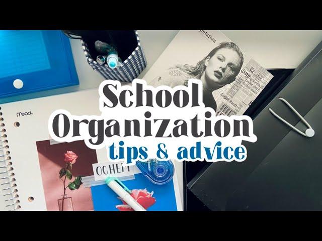 easy organization system for school | binder, notebooks, school supplies