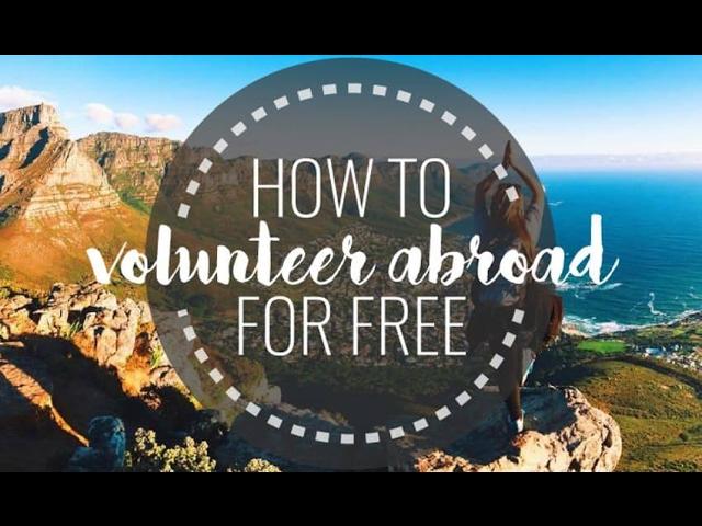 How to volunteer abroad for free volunteer  volunteer experience