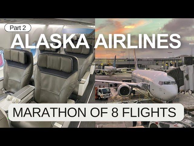 First Class Marathon on Alaska Airlines. Upgrades, Food & Lounge Reviews (Part 2)