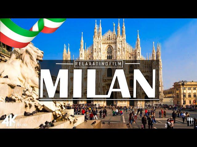 Beautiful Milan 4K • Relaxing Italian Music, Instrumental Romantic • Video 4K UltraHD