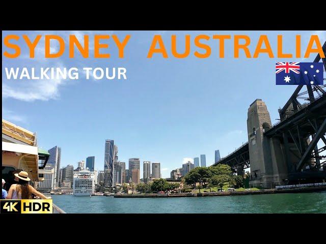 Sydney Australia Virtual Walking Tour - George Street CBD | 4K HDR