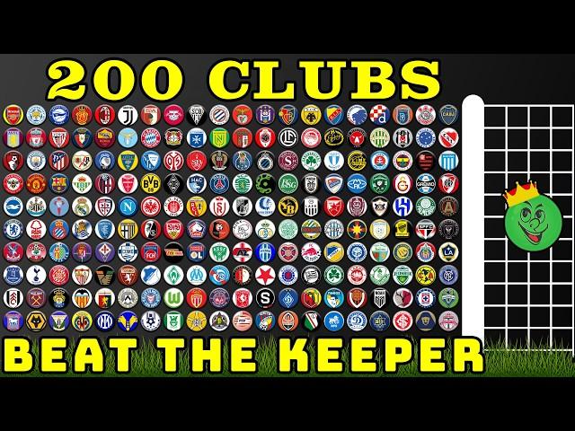 200 Clubs Beat the Keeper Elimination World Cup Tournament / Marble Race King