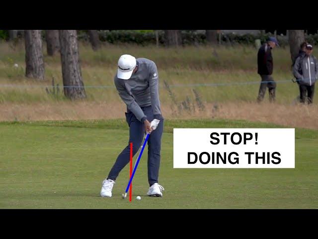 How To Hit the Ball Then The Turf With Your Irons (Slow Motion Swings)