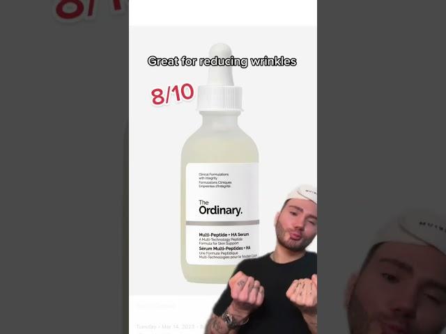 RATING THE ORDINARY PRODUCTS! (follow for more) #skincare #skincareroutine #skincaretips #short