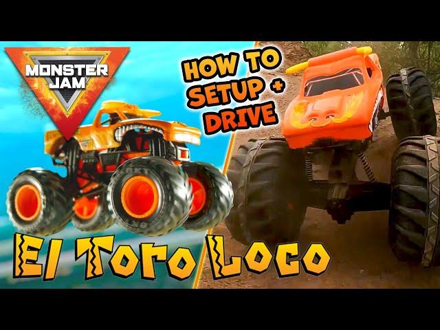 EL TORO LOCO - How To Set Up & Drive the Monster Jam MEGA RC, RC Truck & Toy Truck