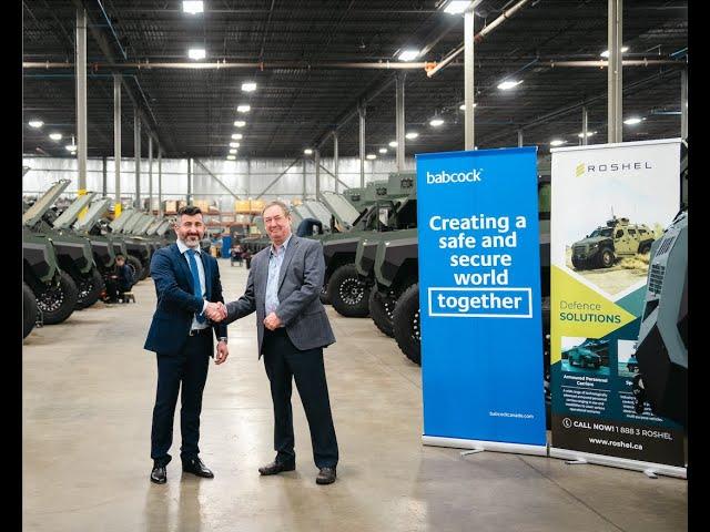 INDUSTRY UPDATES: Babcock & Roshel sign M.O.U to Deliver Solutions to Canadian Armed Forces