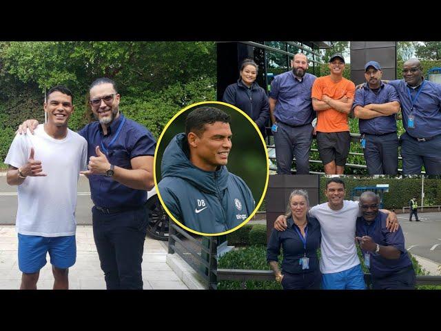 THIAGO SILVA IS BACK!Chelsea Legend Thiago Silva STORMS Cobham | Silva Visit Chelsea Training Today