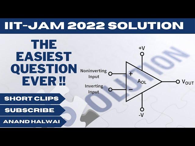 IIT-JAM PHYSICS 2022 SOLUTIONS  | IIT-JAM 2022 | PHYZIX CRAZE | ANAND HALWAI