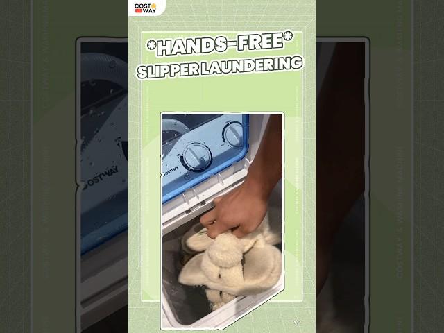 ‍️‍️‍️ Hands-free | Washing Slippers with Washing Machine #productreview #costway