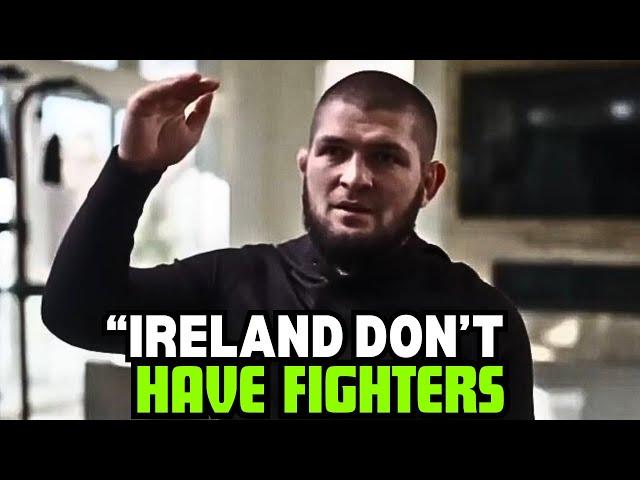 "IRELAND DON'T HAVE FIGHTERS" Khabib Nurmagomedov SLAMS Irish Fighters And Exposed Them (INTERVIEW)