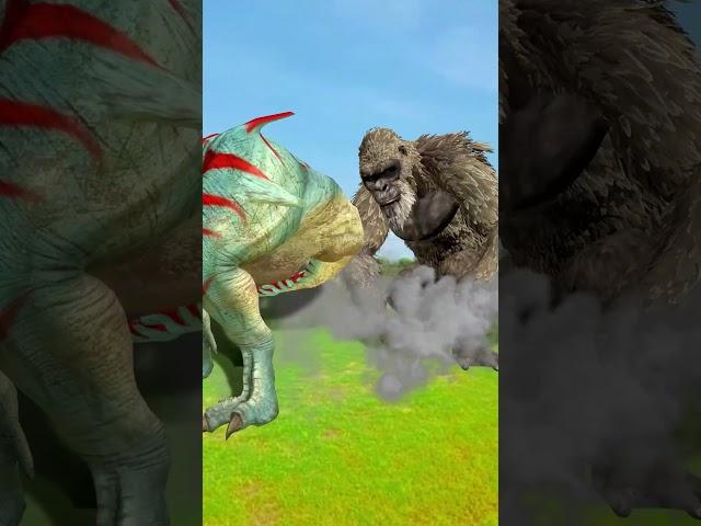 King Kong vs T-Rex: The Dino's Shocking Rebirth!  | VFX Park | #youtubeshorts #shorts