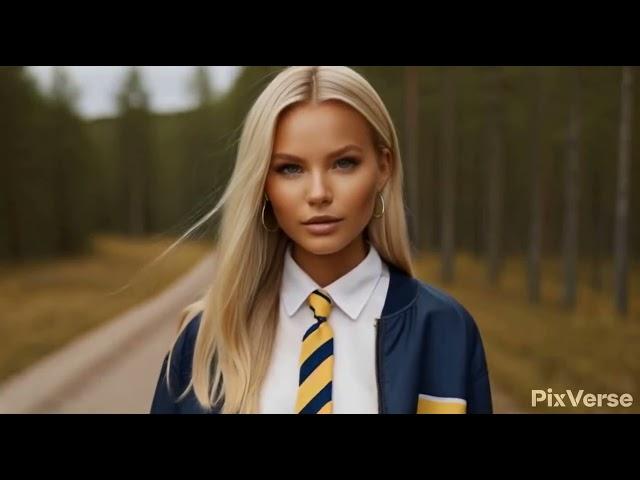 Perfect Swedish girl, popular fashion influencer created in Pixverse AI