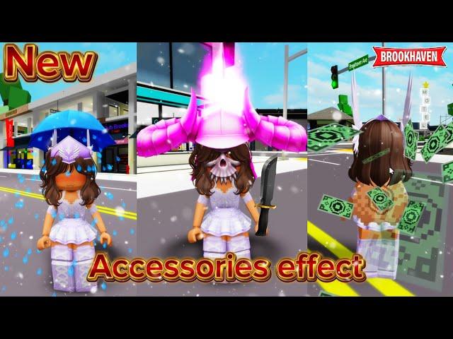 NEW!! 8 ACCESSORIES WITH EFFECT In Brookhaven ID/CODES - Roblox