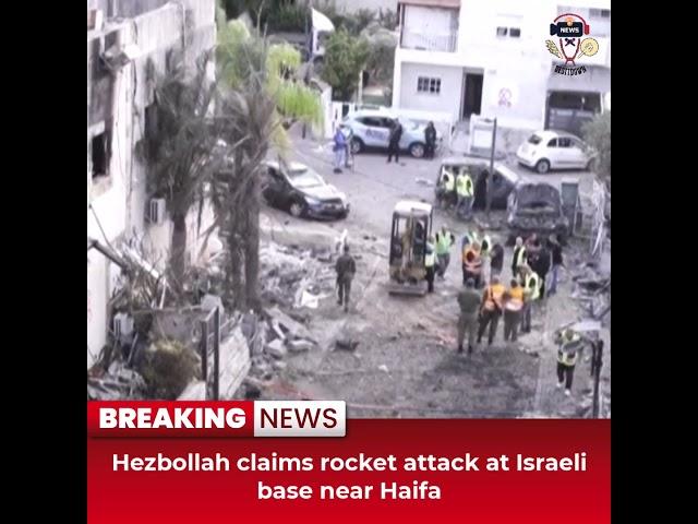 Desitdown News (Hezbollah claims rocket attack at Israeli base near Haifa )#desitdown #news