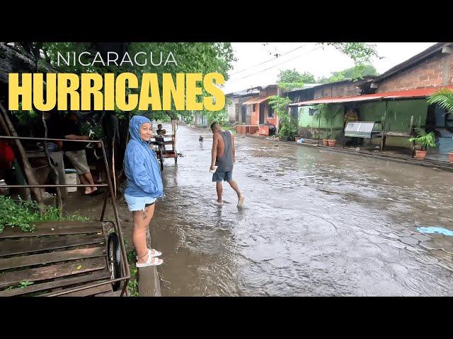 Hurricanes in Nicaragua  Flooding from Sara in Leon