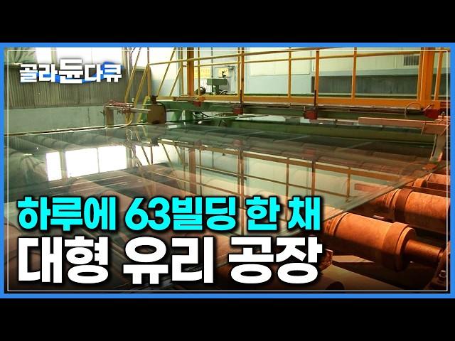 ‘한국 유리 절반은 여기서 만듭니다’ 건축 비수기에도 하루 600톤씩 생산하는 대형 판유리 공장｜극한직업｜#골라듄다큐