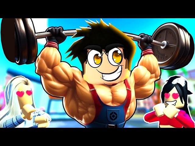 KAS YAPTIM VE HERKESİ YENDİM!  Roblox Gym Star Simulator