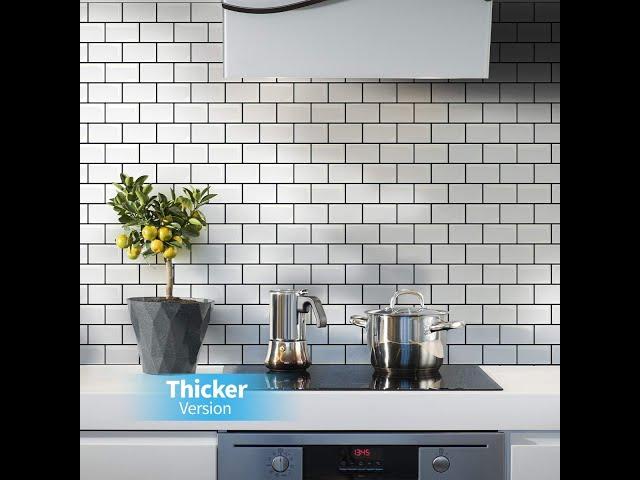 Art3d Peel and Stick Backsplash Subway Tiles  (Thicker Version)