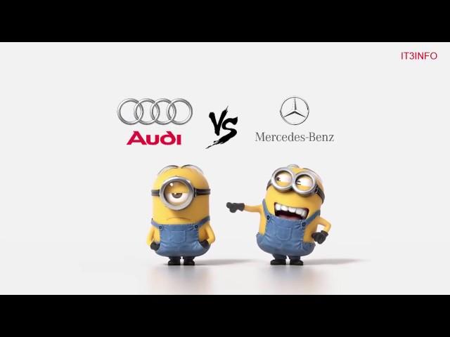 Audi vs Mercedes Minions Style (Funny)