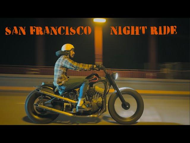 SPORTSTER CHOPPER SAN FRANCISCO NIGHT RIDE