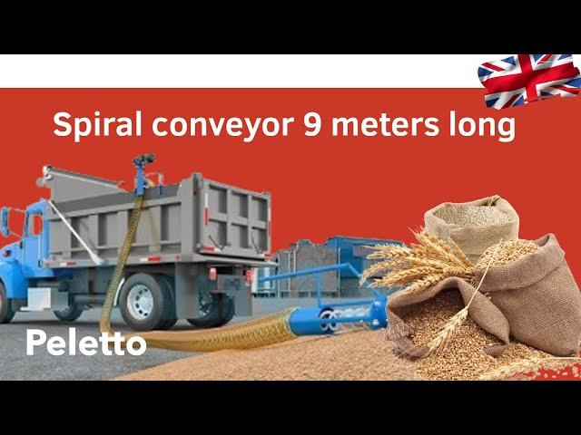 Flexible Screw Conveyor - 9 Meters Length (Spiral Conveyor) from Peletto.pl