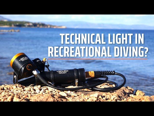 Best light for recreational divers? Tecline Teclight demonstration video