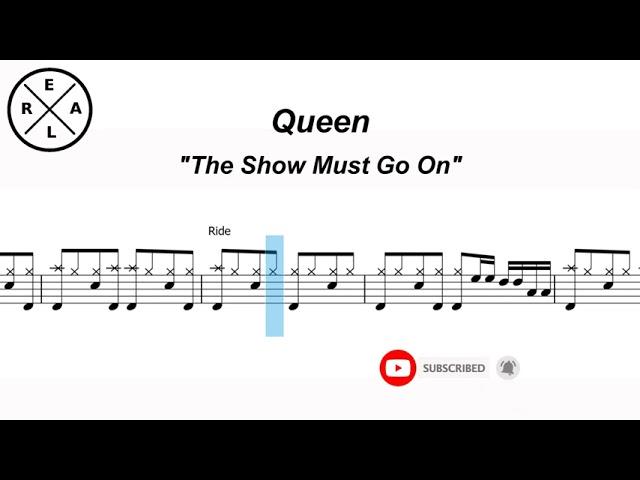 The Show Must Go On - Queen Drumscore