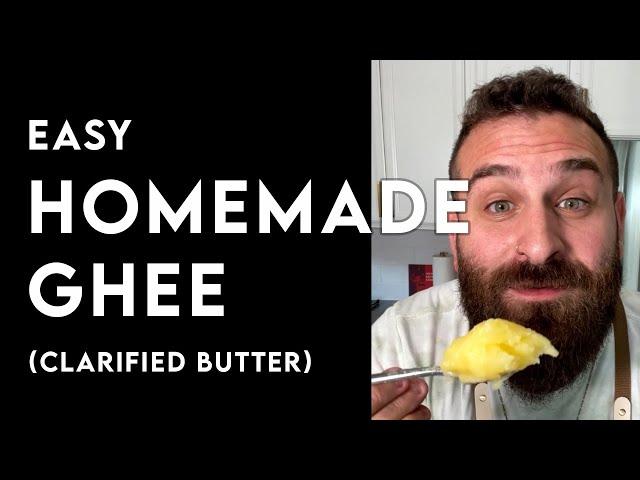 The easiest homemade GHEE recipe EVER! (Clarified Butter)