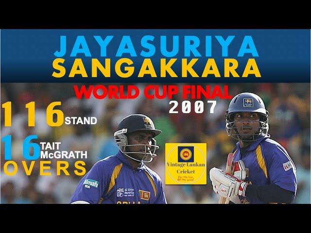 Blistering Jayasuriya & Sangakkara Counter-attack vs Australia in World Cup Final 2007