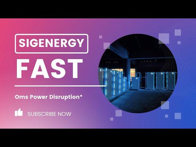 Sigenergy's Blackout Protection is Almost too Quick 