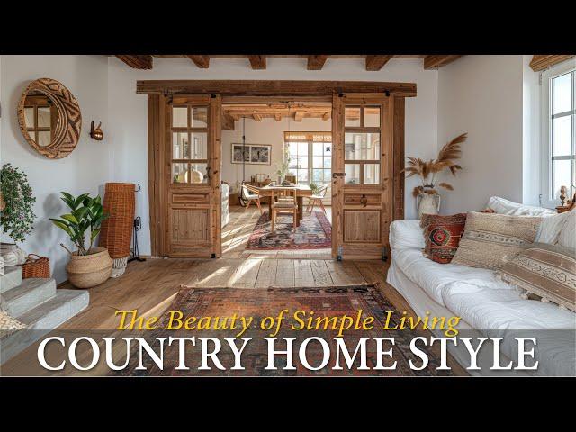 The Beauty of Simple Living at  Interior and Exterior Country House