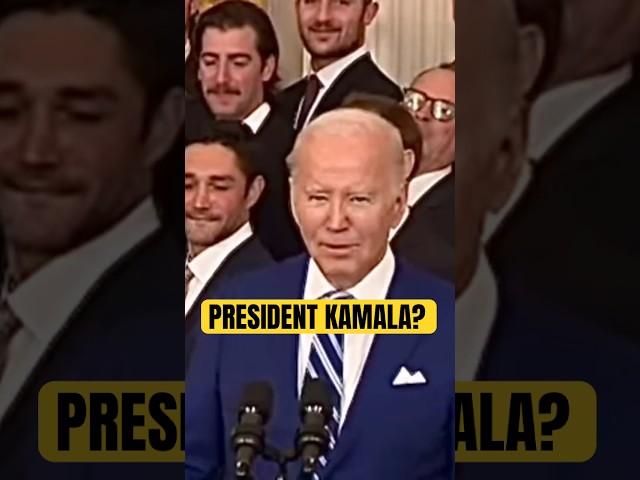 How many times has Joe Biden referred to Kamala Harris as President?
